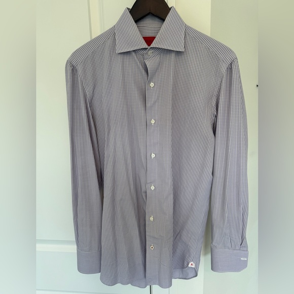 Isaia Cotton Dress Shirt Size 15.5 39 (Pristine Condition) - Picture 2 of 4